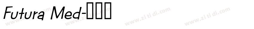 Futura Med字体转换